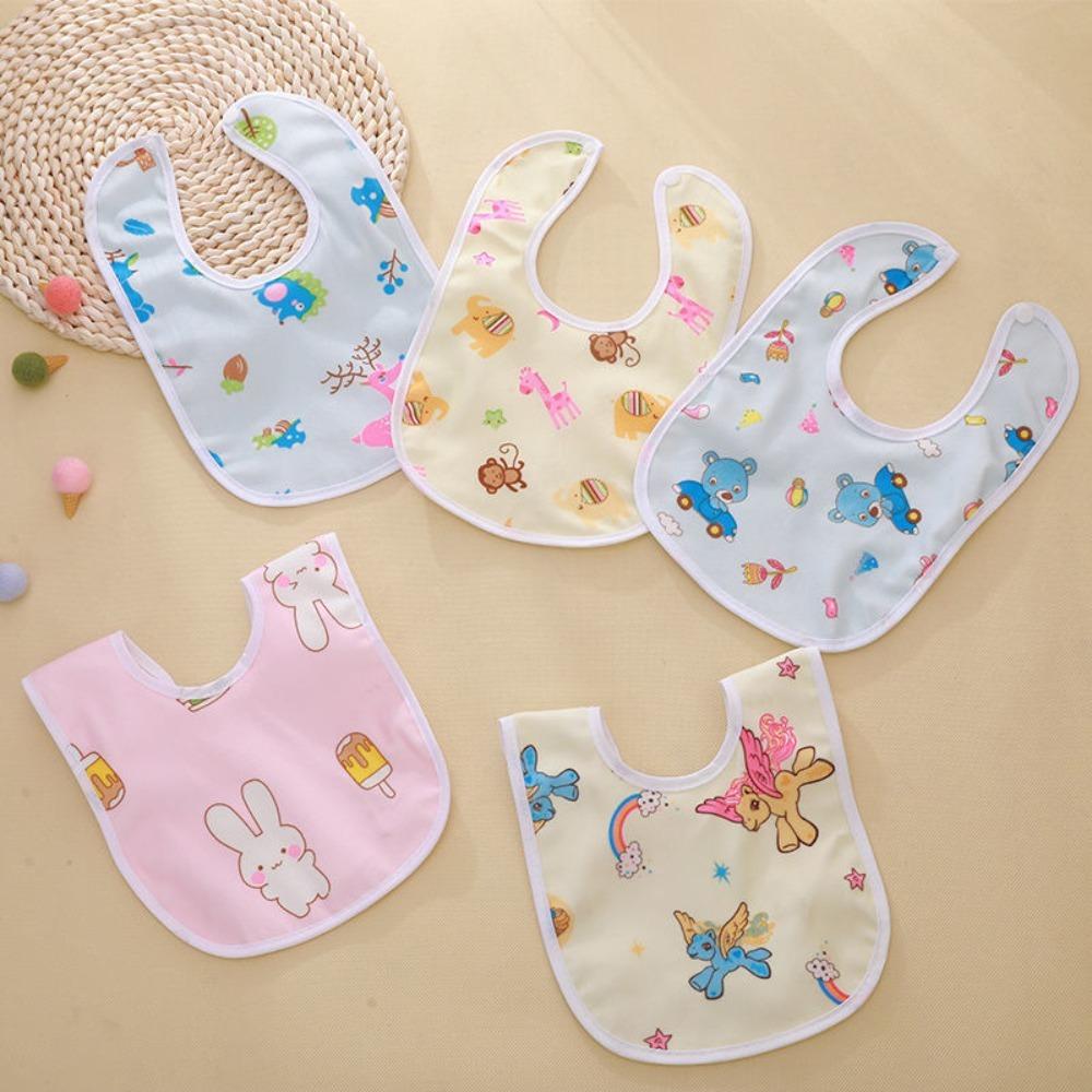 

5 шт. Хлопковые утолщенные детские слюнявчики Водопоглощающее полотенце для кормления от слюны Детский шарф Детский слюнявчик 5pc-Random pattern