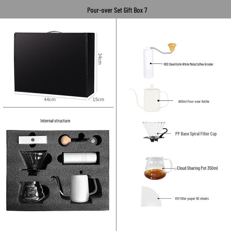 Premium Coffee Pour-Over Gift Set - Complete Utensil Collection