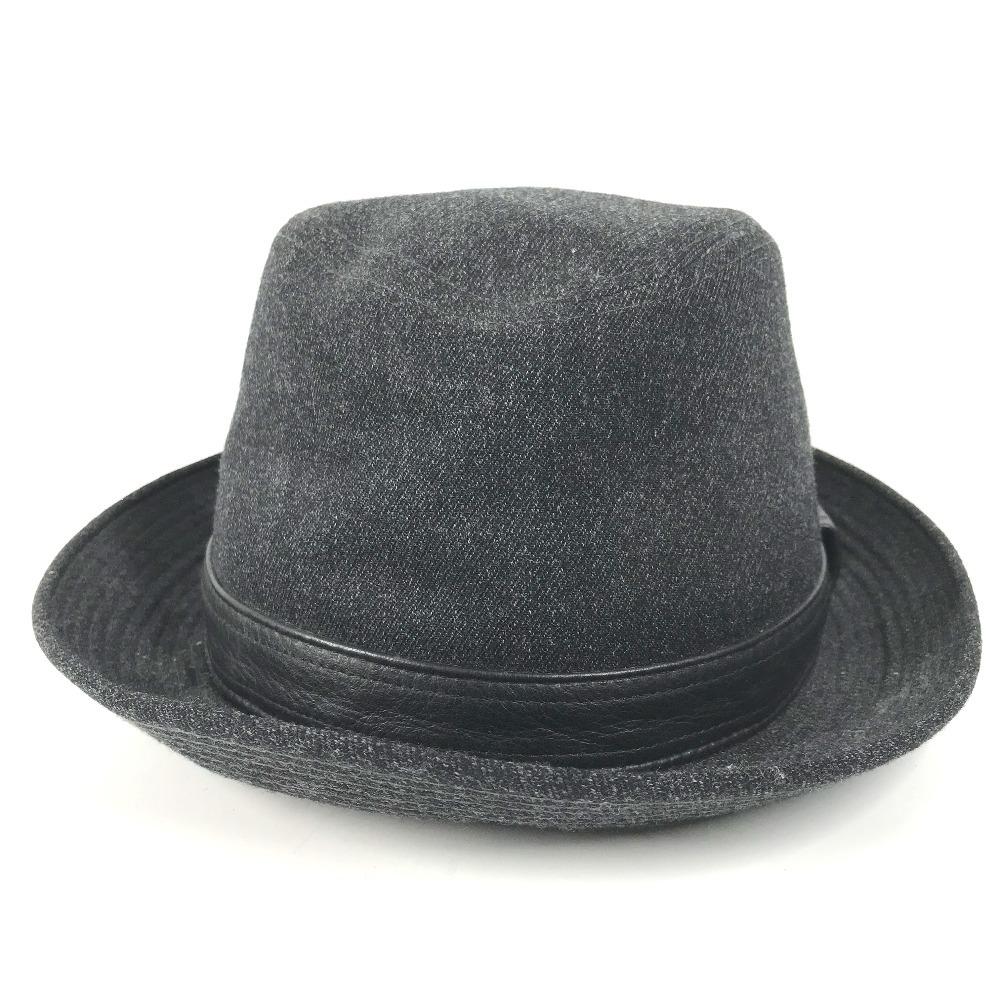 Hermes Hat Hat Bucket Hat Bob Hat Hat Wool Navy Based