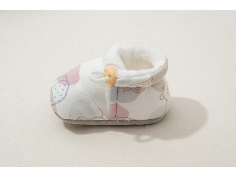 Unisex Winter Fleece-Lined Baby Shoes, Soft Sole, Warm for Newborns 0-1 Year, Thickened, 9 Months+