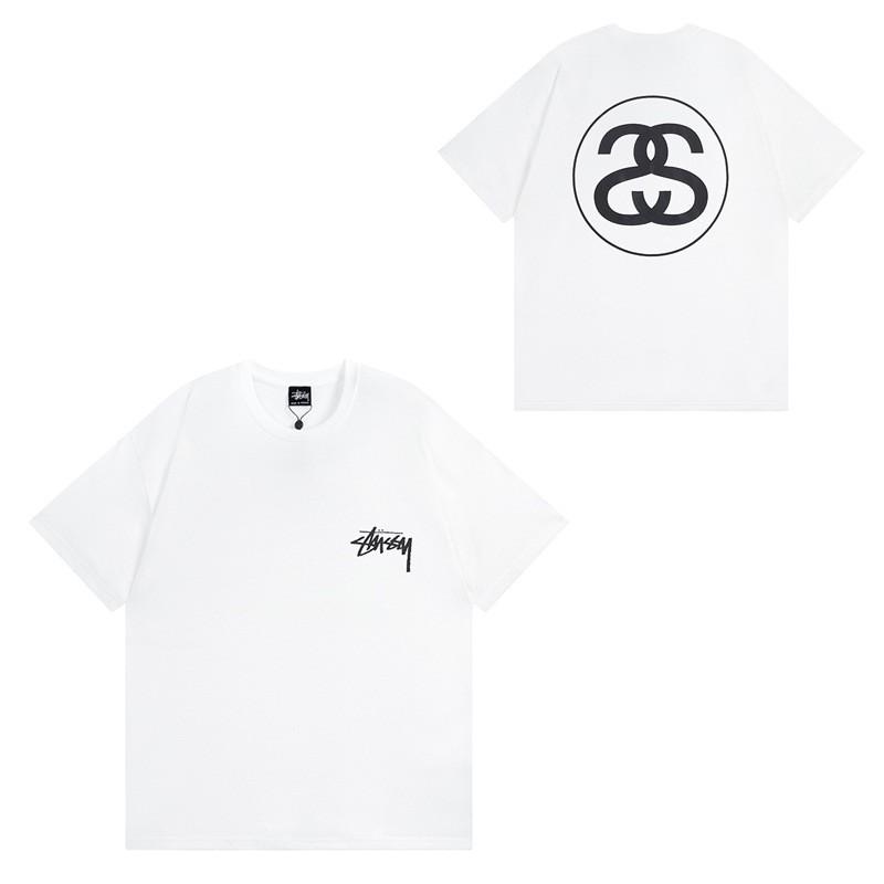 Short Sleeve T-Shirt Couples Street Style Letter Print Loose Fit Breathable Top