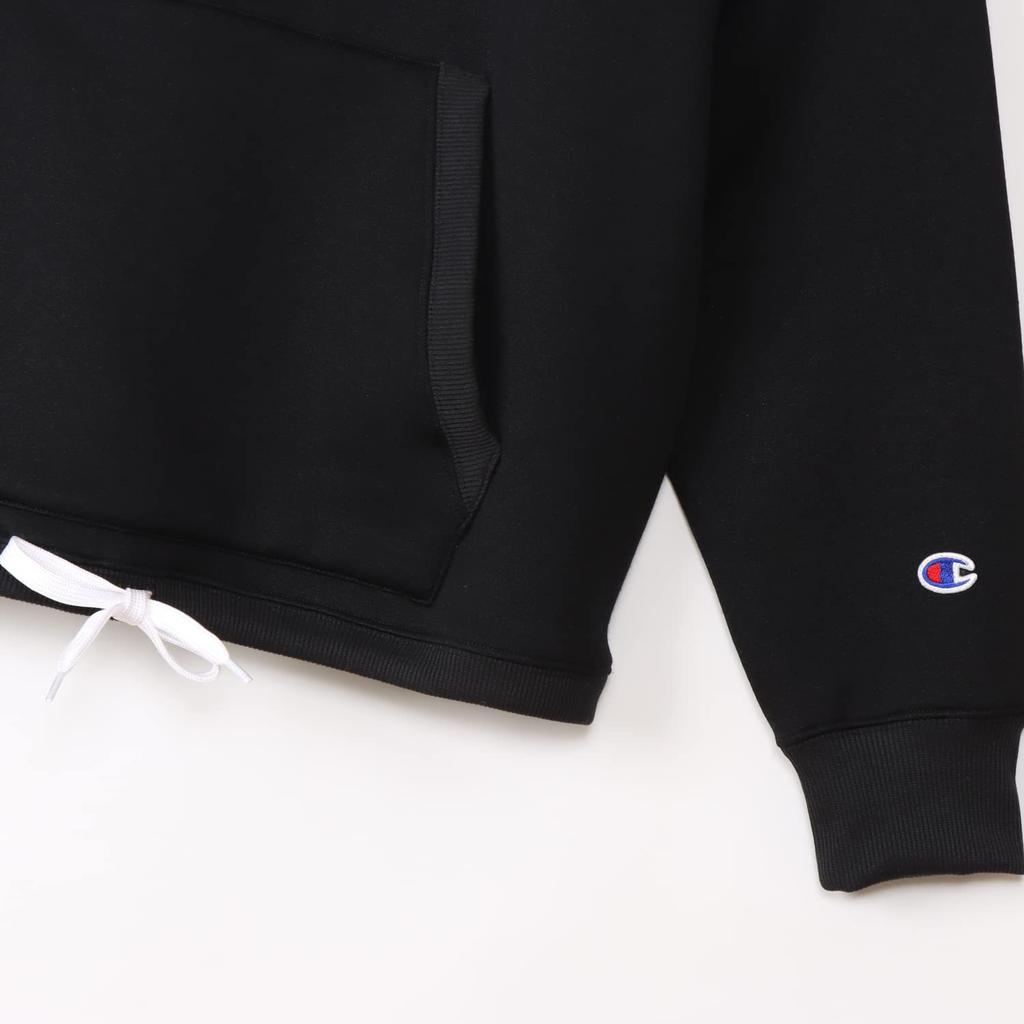 Champion Techweave Terry Crew Long Crew Script Size L Women's Sweatshirt, Sleeve, Neck, Stretch, Moisturizing, Logo, Black, (CW-YS003)