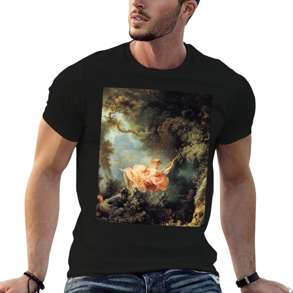 The Swing by Jean-Honoré Fragonard T-Shirt Quick Dry Sports Short Sleeve Tee