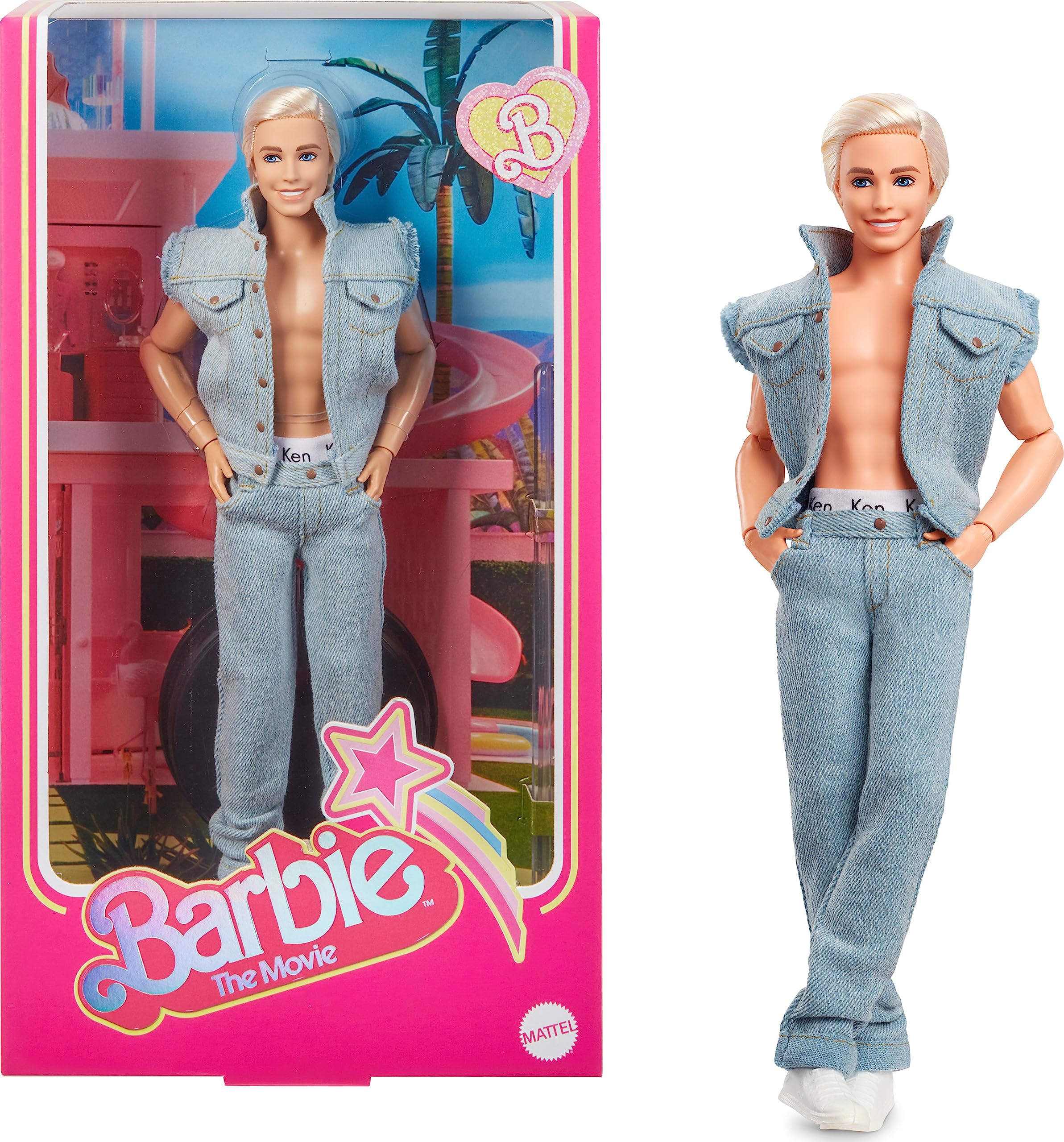 

Barbie (Barbie) Movie [Barbie] Ken Denim Fashion [Dress-up Doll] [Ages 6+] HRF27