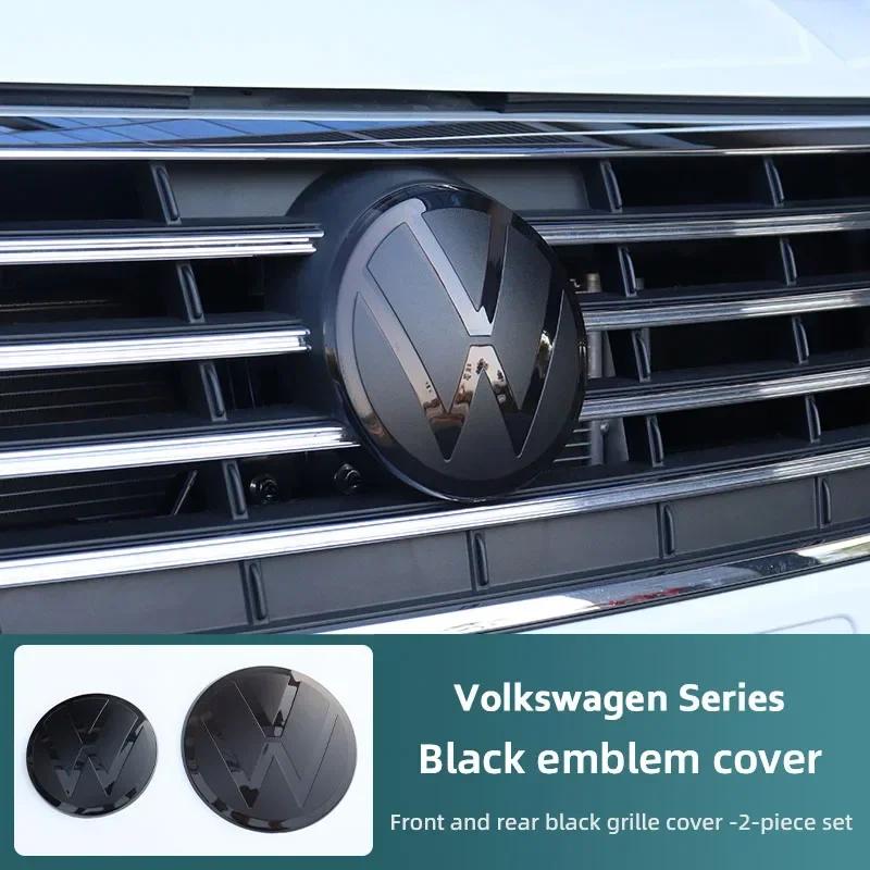 XJBRL1 Car Front Grille Emblem Badge Cover Rear Trunk Lid Sticker For VW Polo GOLF 6 7 8 Passat B6 B7 B8 Variant CC Tiguan Atlas Jetta