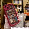 Retro Book Bookshelf for iPhone16 Mobile Phone Case Apple 13/14 New 15promax Silicone 11 Soft