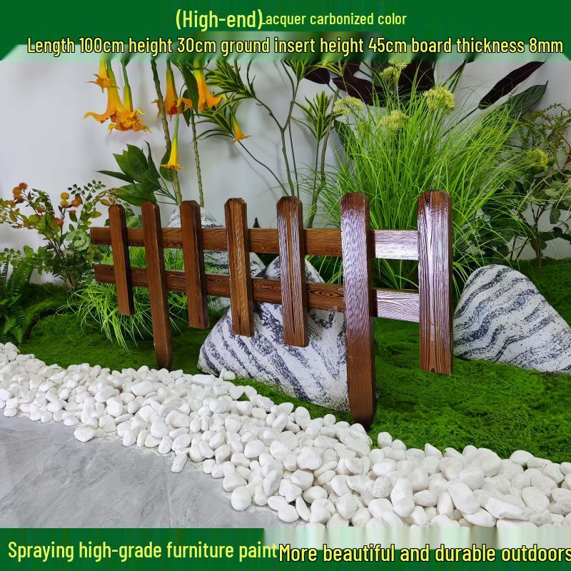 Outdoor Garden Decorative Wooden Picket Fence for Yard and Flower Beds