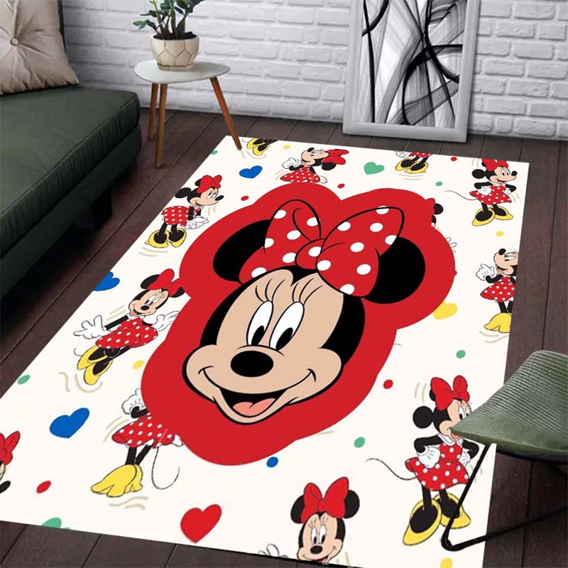 Dancing Mickey and Minnie Print Carpet - Non-slip Kitchen Mat, Outdoor Carpet, Home and Bedroom Decoration, Birthday Gift.