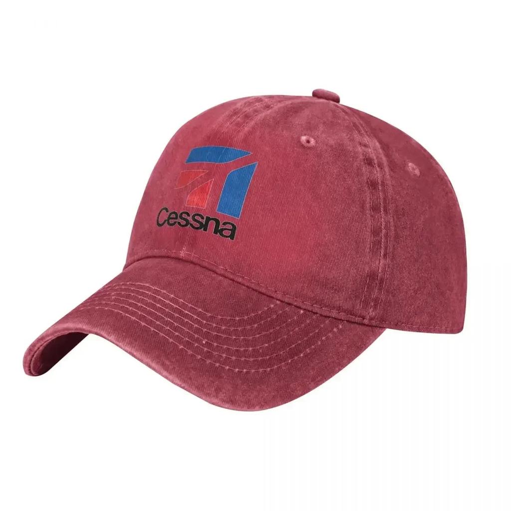 Cessna Aircraft Logo Baseball Cap USA Unisex Teens Sunscreen Hip Hop Dad Hats Summer Vintage Hunting Camping Baseball Caps