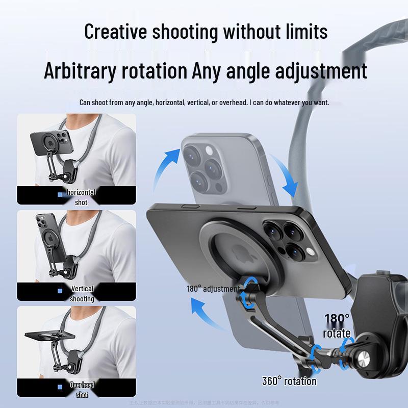 New Mobile Phone Lanyard and Angle-Shooting Mount for Stable Outdoor Vlogging and Live Streaming