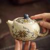 Chinese Traditional Ceramic Teapot Ball Hole Filter Handmade Flowers Xishi Tea Pot Beauty Tea Infuser Kettle Teaware 170ml