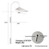 Nordic Wabi-sabi Rotatable Wall Lamp - Danish Design for Bedroom, Living Room, or Study Room.