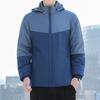New men's velvet cotton-padded jacket with hooded multi-bag loose large-size youth casual cotton-padded jacket