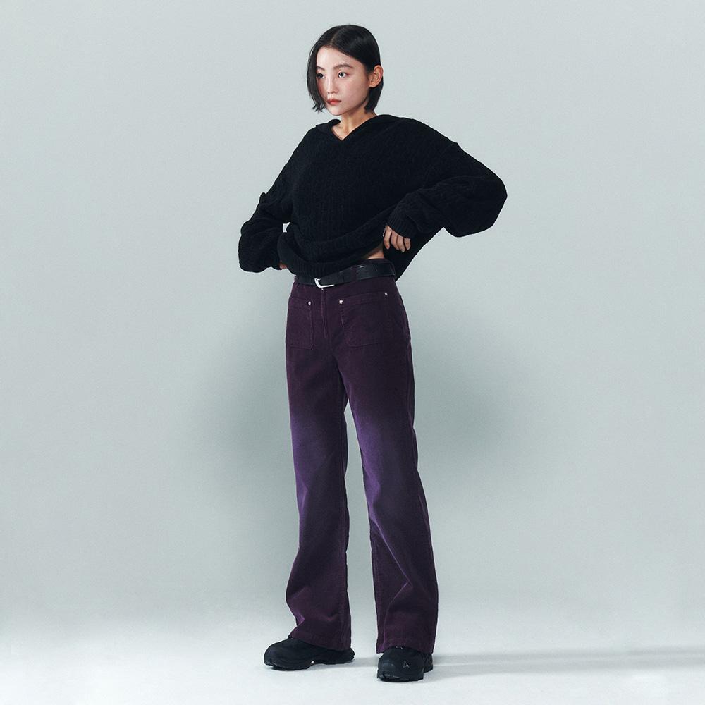 I Earth W-Painted Corduroy Chino [Purple]