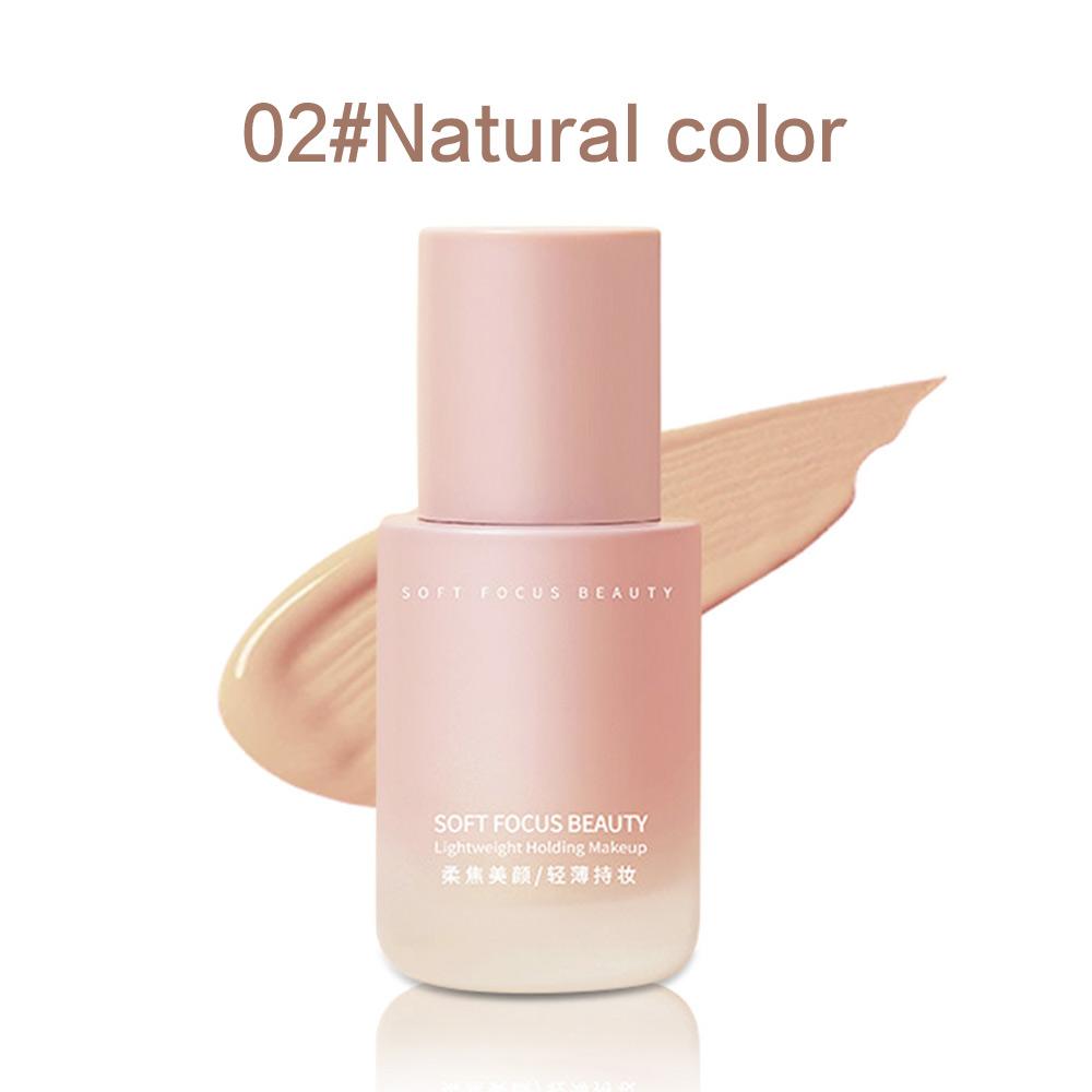 GECOMO Small Powder Bottle Liquid Foundation Soft Mist Long-lasting Makeup Does Not Come Off Moisturizing Concealer Waterproof