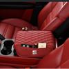 CUBE3 PU Leather Car Armrest Cushion Car Armrest Box Cover Arm Rest Pad For Leon 5f Ibiza 6l 6j Leon 1p Cushion Altea Xl Leon Mk