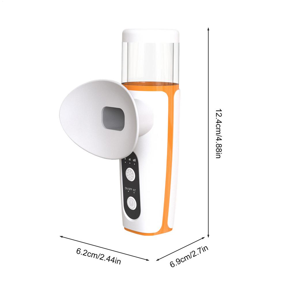 Перезаряжаемый паровой увлажнитель для глаз Nano, портативное устройство для ухода за глазами, 3 режима температуры, инструмент для закапывания глаз, распылитель тумана для сухих глаз белый