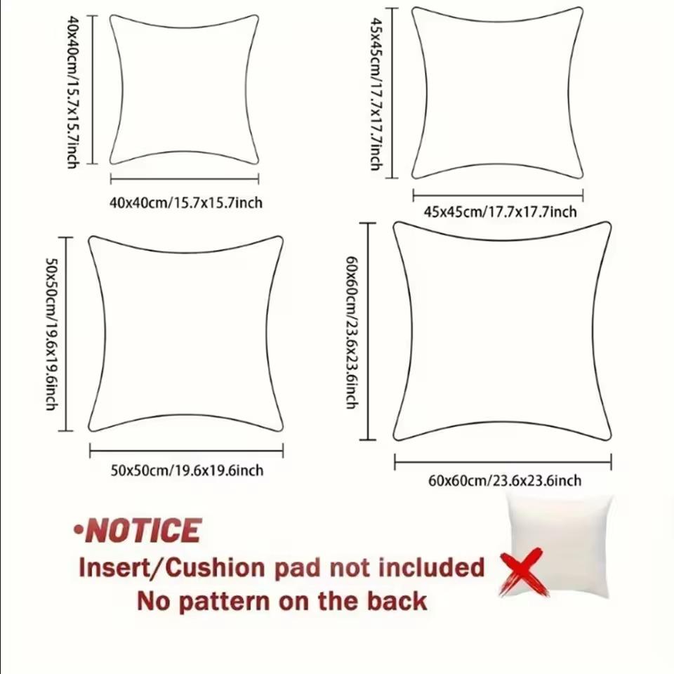 Color Paint Cushion Cover Soft Plush Double-Sided Printed Sofa Pillow Cushion Cover | Cozy All-Season Durable Decor Gift