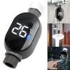 For 1 2 Inch Water Pipes LED Shower Thermometer Black Gray Long Lasting Stainless Steel Thermometer Thermostat Convenient Use