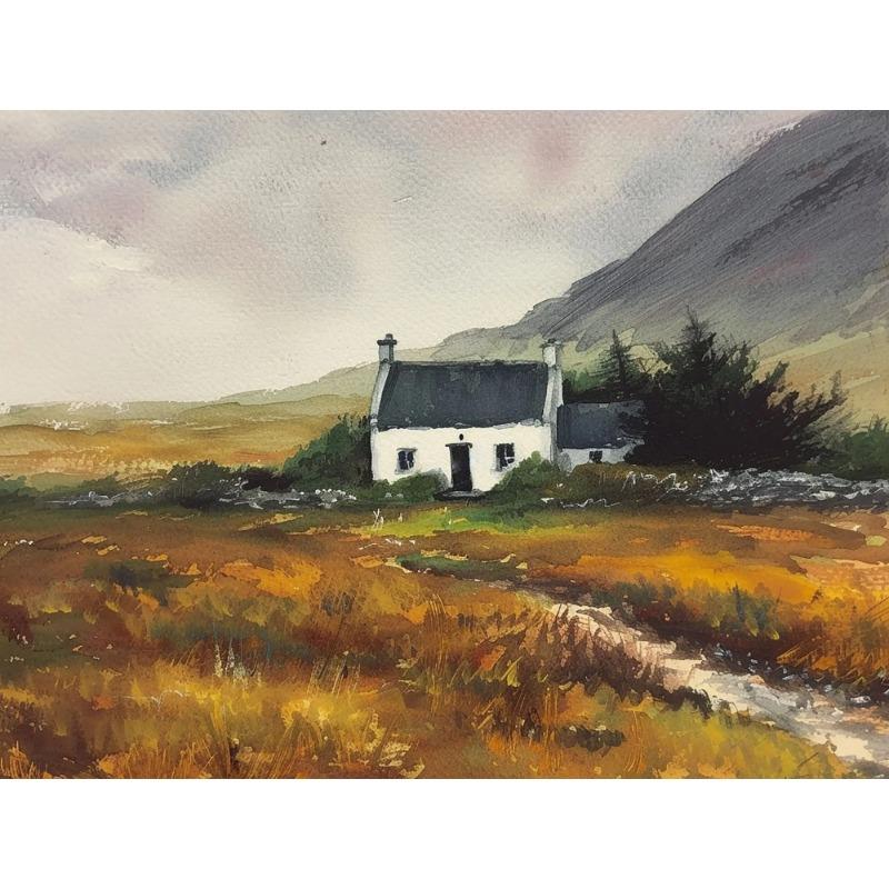 

Замок Дикая местность Овца Коттедж Озеро Ирландия Шотландия Постер Акварель Холст Живопись Настенное искусство Офис Домашний декор 21cm×30cm NoFrame