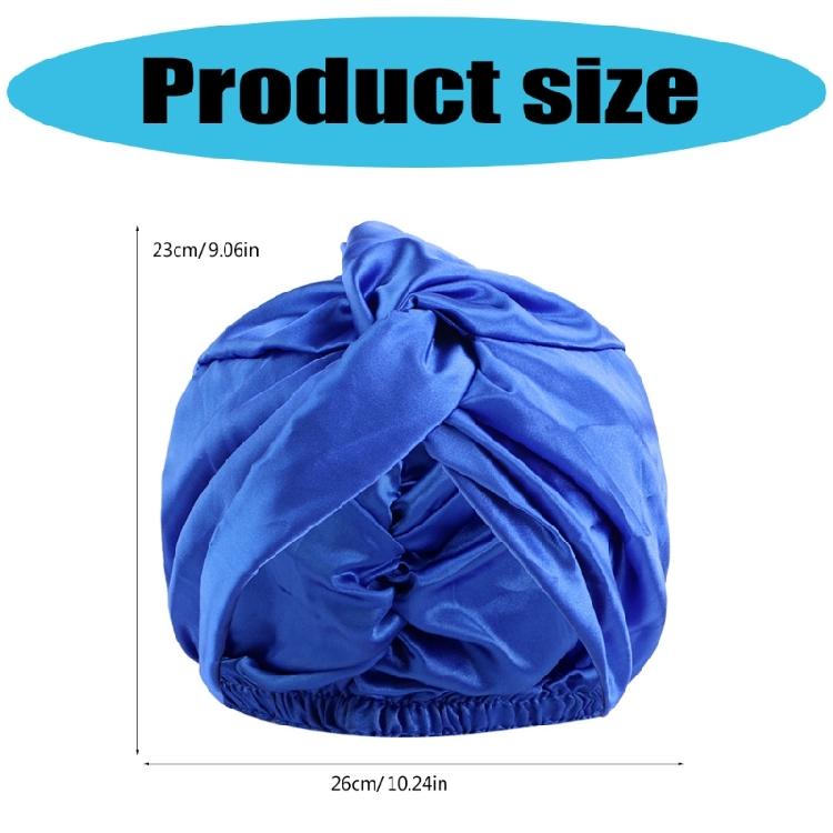 Silk Feel Nighttime Hair Protector Hair Bonnet Twisted Design Elegant Double Layer Sleep Cap Moisture Wicking Bonnet
