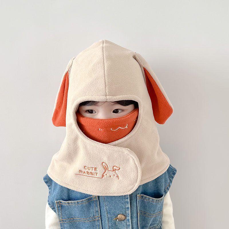 Childrens Winter Warmth Hat With Mask And Earmuffs For Toddler Protection