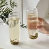 Simple Vertical Striped Transparent Heat-resistant Cup Green Tea Glass Water Cup For Juice Tea And Flower Tea For Home Use