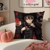 Game Genshin Hu Tao Cushion Cover Pillowcase Short Plush Invisible zipper Room Sofa Cushion Cover