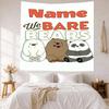 Warner Bros Works Custom Your Name Wall Decor Tapestry Art For Pet Memorial Birthdaywedding Party Backdrop Family Gift
