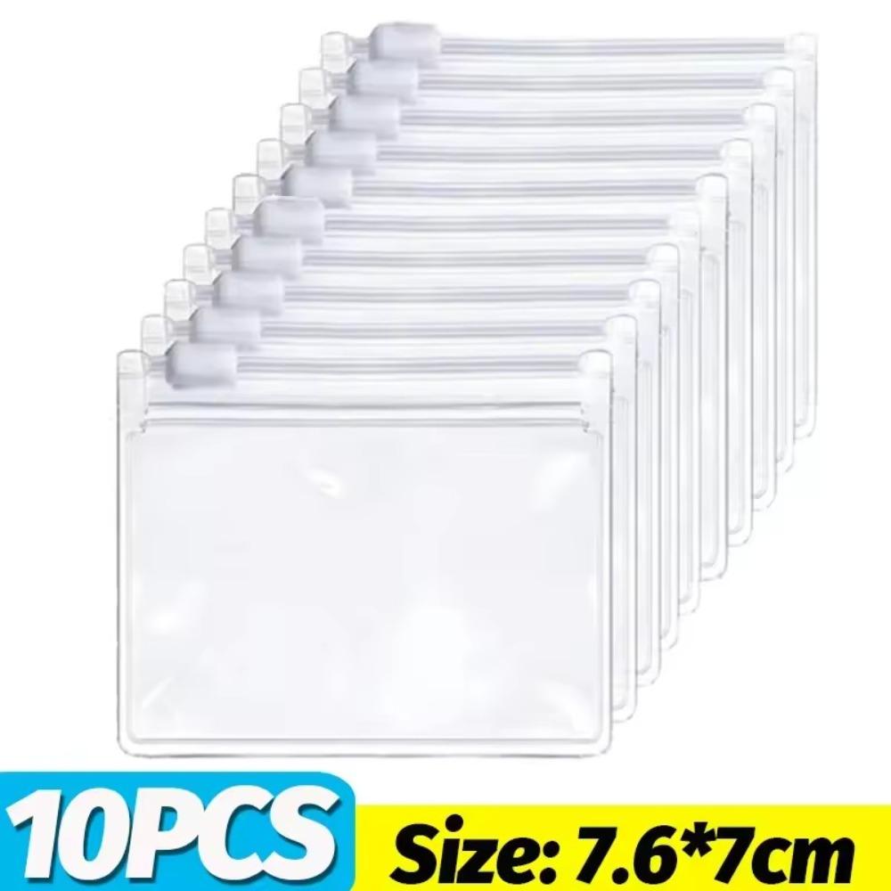 Jewelry Storage Bag Pill Pouch Bags Zippered Pill Pouch Reusable Clear Pill Bags Self Sealing Travel Medicine Organizer Storage