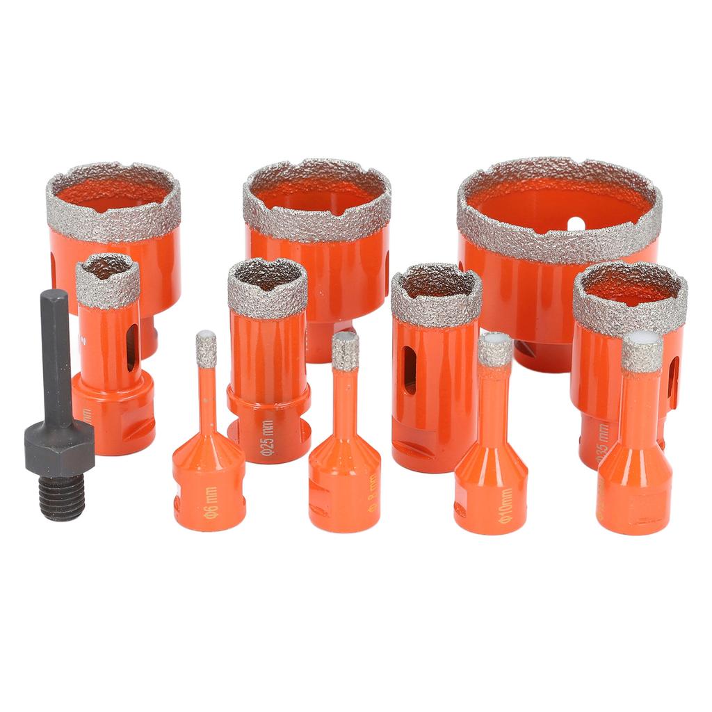 Hole Saw Kit 68 50 45 35 28 25 20 12 10 8 6mm M14 Diamond Hole Opener with Hex Shank for Ceramic Til