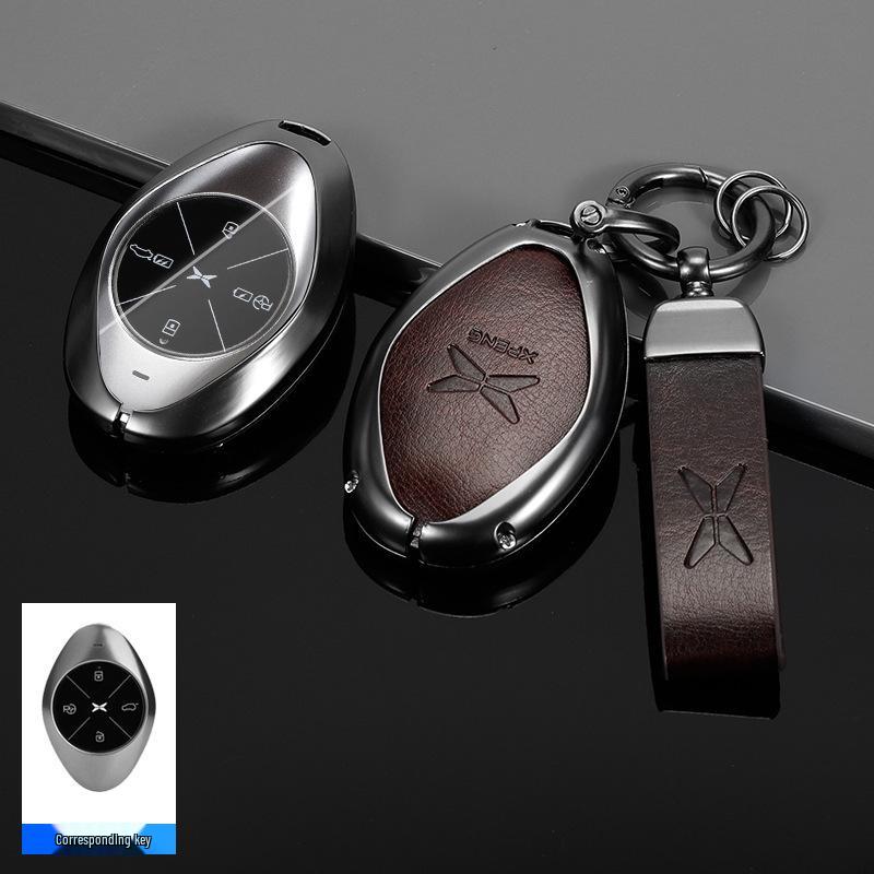 Xpeng Car Key Case for Models G3i, P7i, P5, G9, G3i, G6 - Protective Shell & Buckle