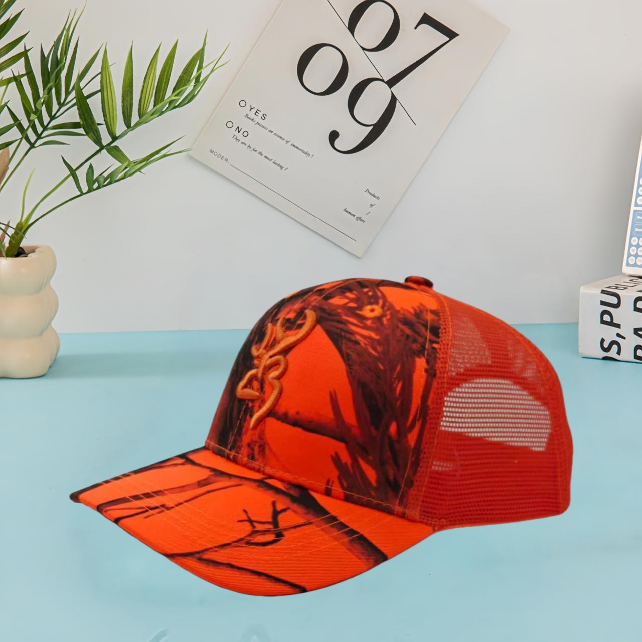 

Professional sports baseball cap, made of light and thin fabric, breathable and sweat, effectively fixes the hairstyle during ex Adjustable помаранчевий