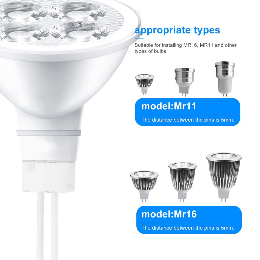 Lamp Base Socket Connector 250V Voltage Ceramic 3A Rated Current Holders Parts Adapter Set Household Kitchen Restaurant Shop
