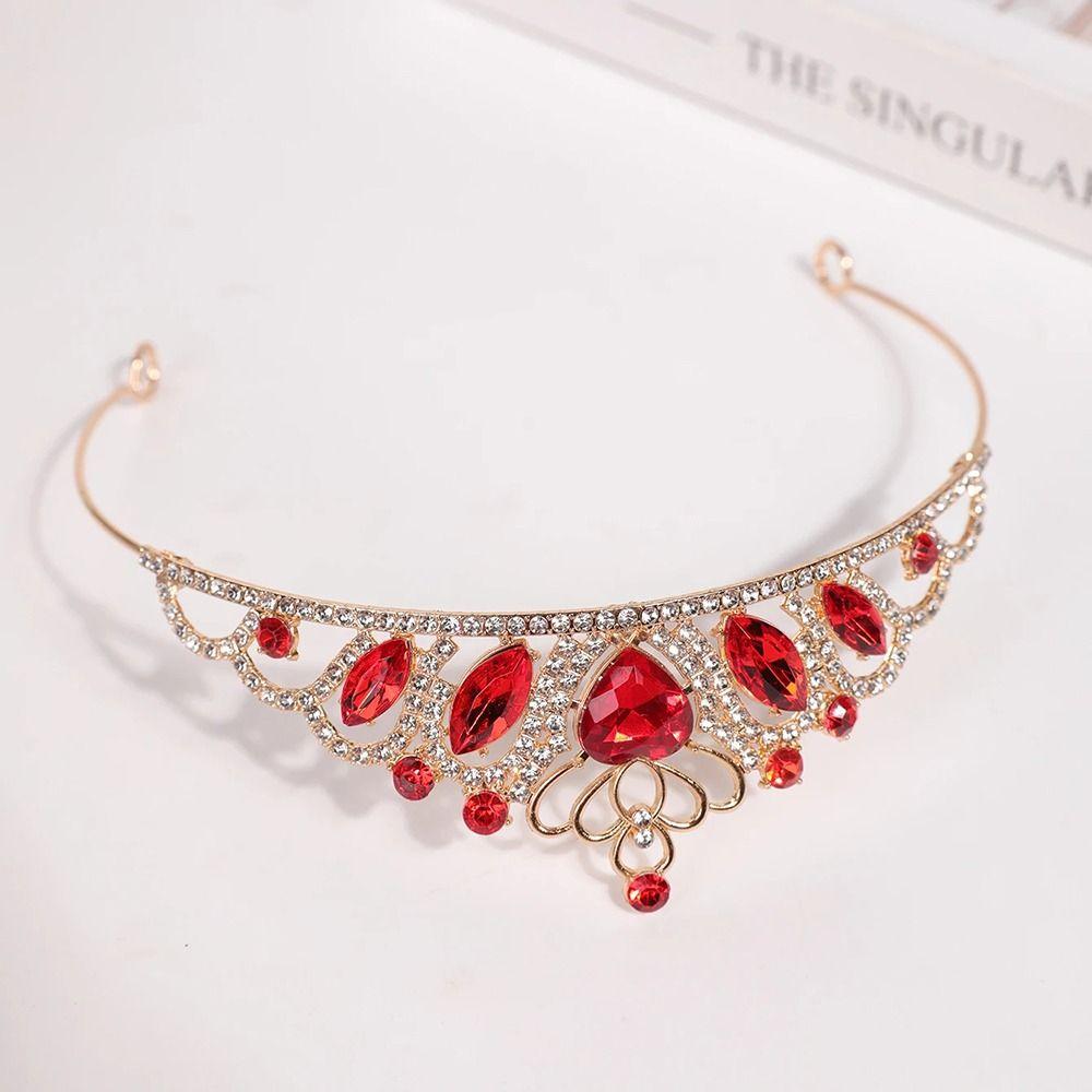 Rhinestone Zinc Zinc Alloy Princess Tiara Bling Bling Children's Crown  Daily Hair Accessories