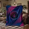 Manchester City Theme Fleece Blanket Cozy Soft Plush Blanket For Bedroom Couch Travel