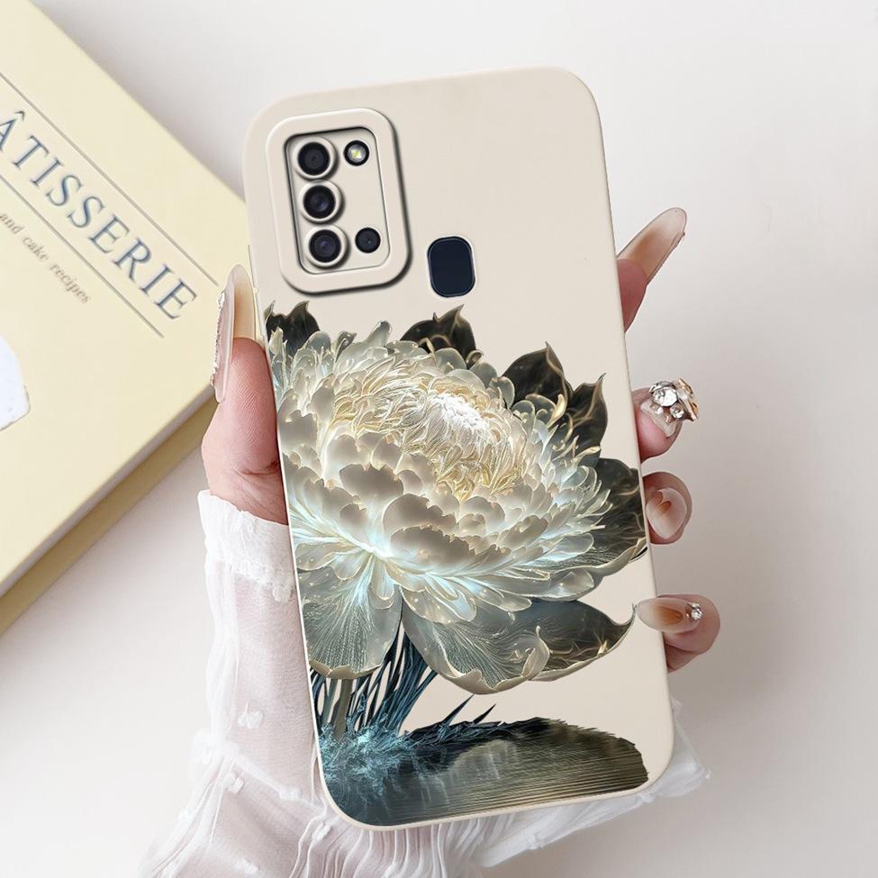 For Samsung A21s Case A217F Silicone Cute Fashion Butterfly Love Painted Cover For Samsung A21s Galaxy A21s Phone Case SM-A217M