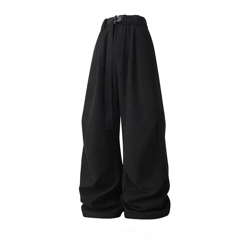 

Весенние и осенние мужские повседневные толстые прямые повседневные брюки S чёрный