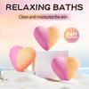 Heart Shaped Bath Bomb 120g Deep Cleansing Body Bath Salts