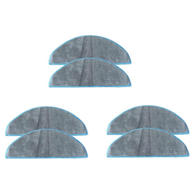 B69A 6PCS Mop Pad Replacement Part For Irobot Roomba Combo Essential Y0112 Vacuum Cleaner Washable Microfiber Mop Pad