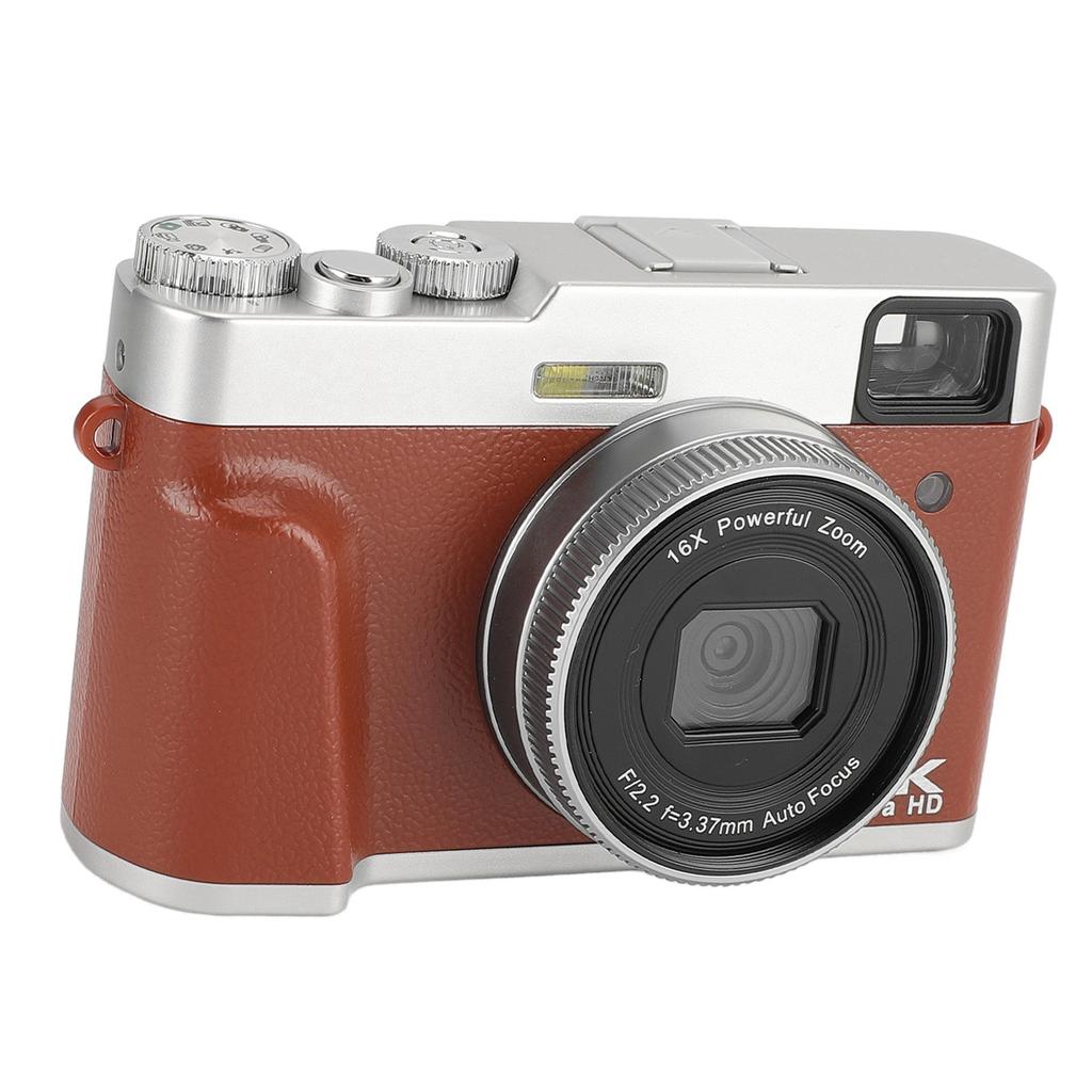 4K 48MP Digital Camera 2.8inch Screen Anti Shake 16X Digital Zoom Video Camera Compact Point and Shoot Travel Camera