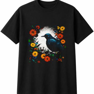Neon Starling Bird Mens Womens T-Shirt Ornithology Unisex Novelty Gift Tee Funny