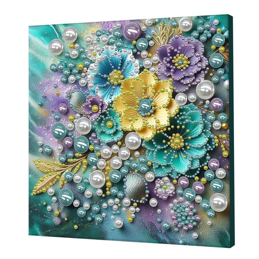 DIY Pearl Art Painting With Frame Pearl Gem Paintings Picture Arts Craft 30x40cm for Home Wall Decor