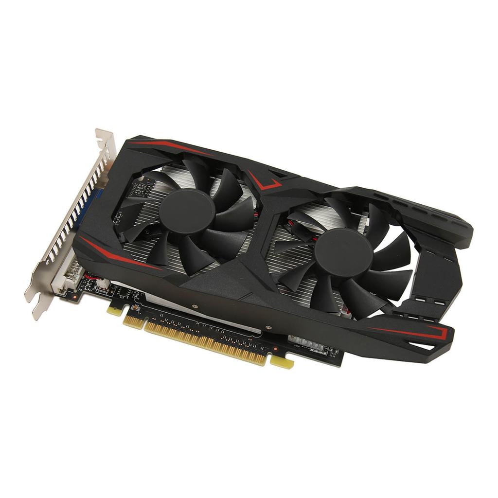 Dual Fan Graphics Card 4GB GDDR5 128bit Rapid Cooling Low Noise Video Game Graphics Card Chip for Desktop PC GTX1050Ti