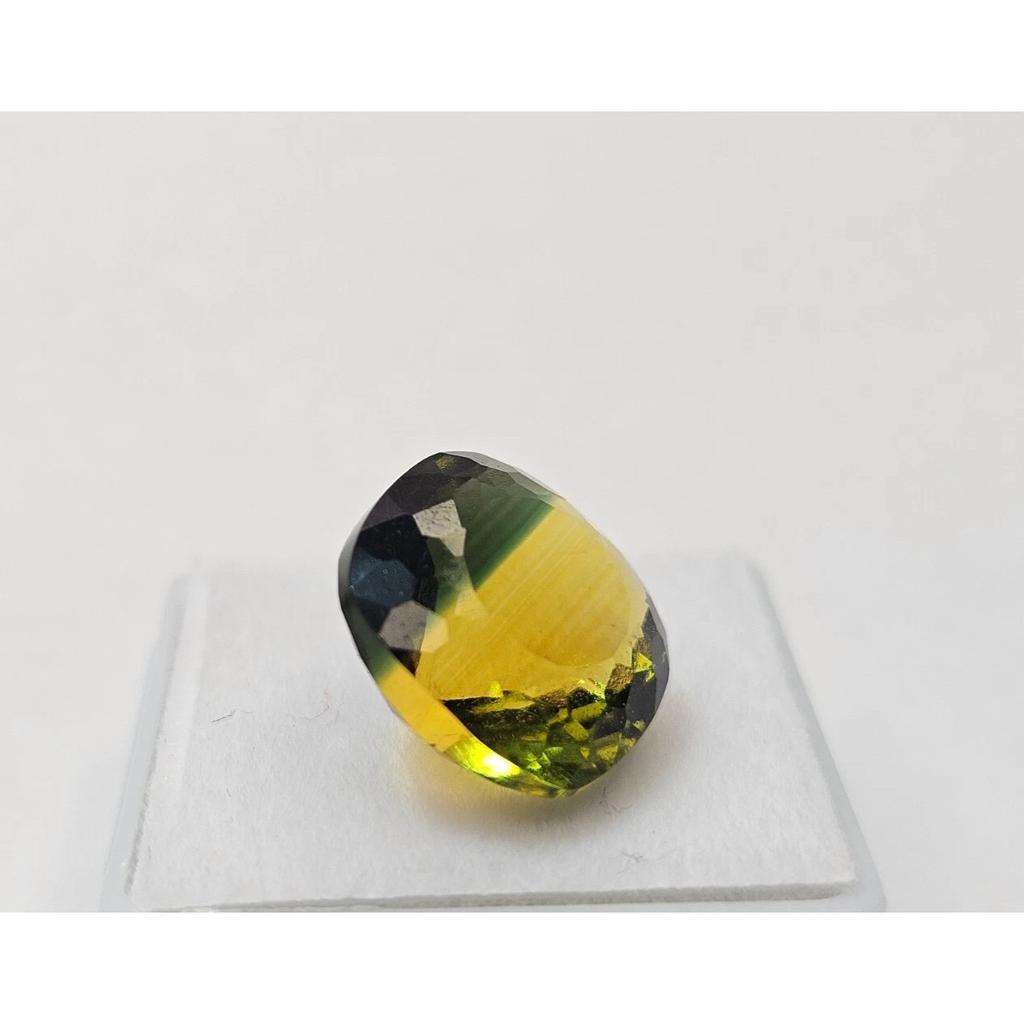 Cushion Cut Natural Tourmaline Bi-Color 9+ Ct Fabulous Certified Loose Gemstone