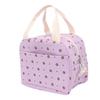 Insulated Lunch Bag Portable Reusable Cooler Handbag for Work Picnic Travel Large Capacity Aluminum Foil Liner Flower Pattern