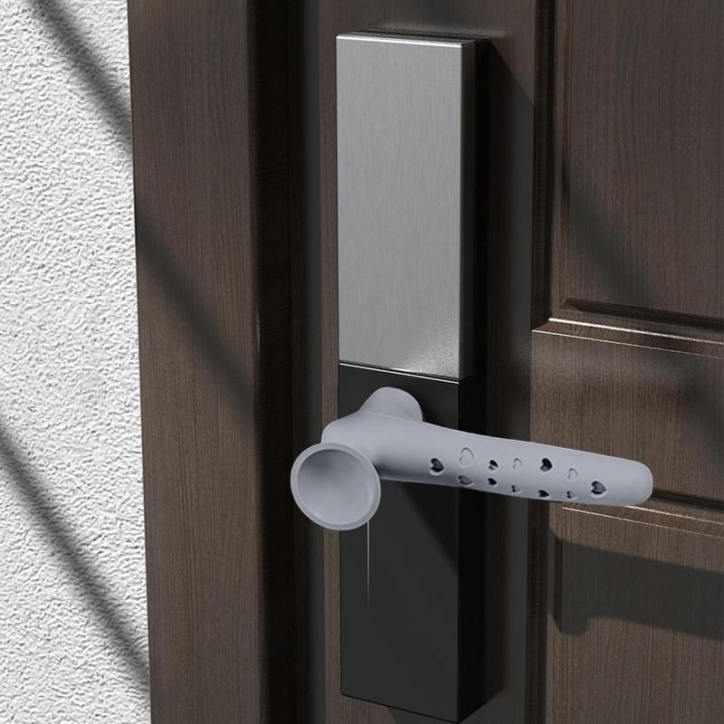 Doors Knob Protective Covers Anti-collision Silicone Door Knob Cover Static-free Safety Handle Sleeve Suction Cup Doorknob Cover