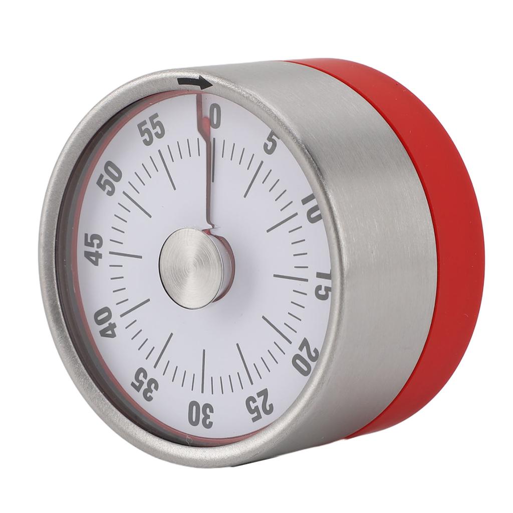 Mechanical Countdown Timer 60 Minute Magnetic Stainless Steel Visual Kitchen Timer for Cooking Kids