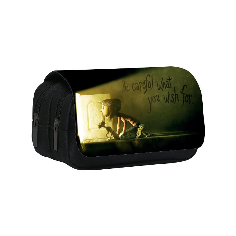 Compartment Twin Coraline Organizer Stationery Pen Pouch For School Home And