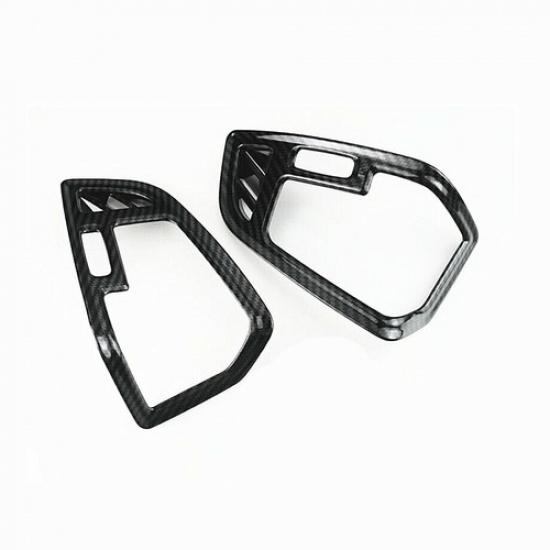 For Ford Escape Kuga 13- Carbon Fiber Side Air Vent Outlet Cover Frame Trim